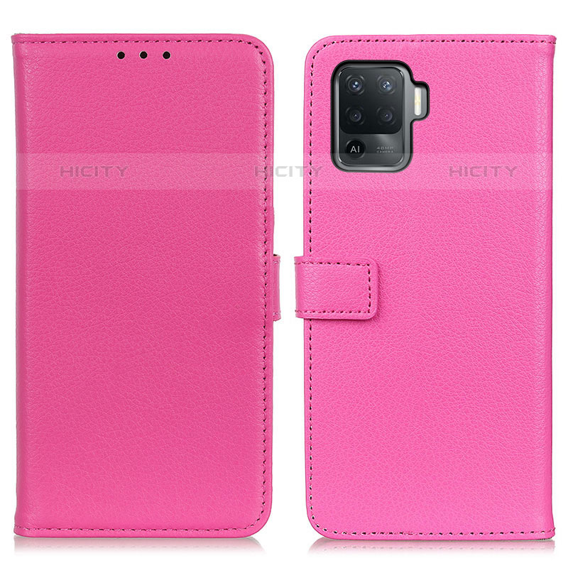 Funda de Cuero Cartera con Soporte Carcasa D09Y para Oppo F19 Pro