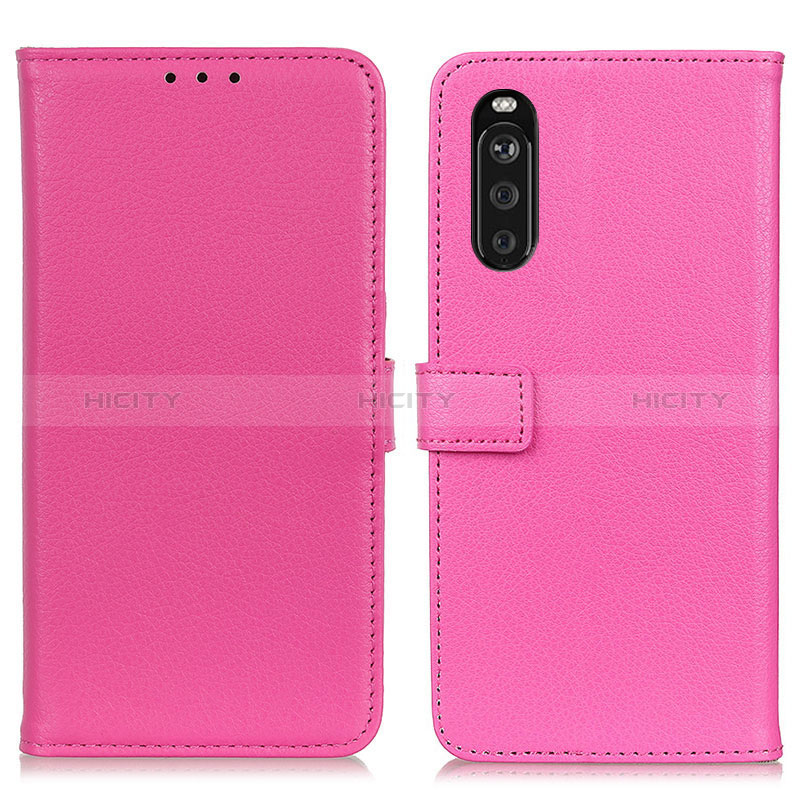 Funda de Cuero Cartera con Soporte Carcasa D09Y para Sony Xperia 10 III SOG04