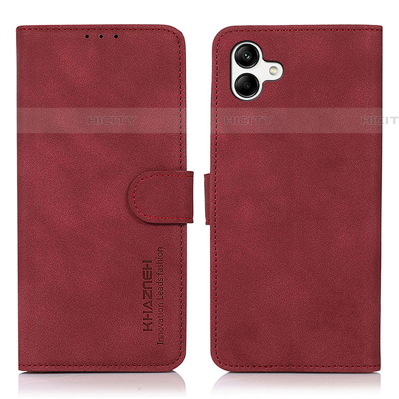 Funda de Cuero Cartera con Soporte Carcasa D11Y para Samsung Galaxy A04E Rojo