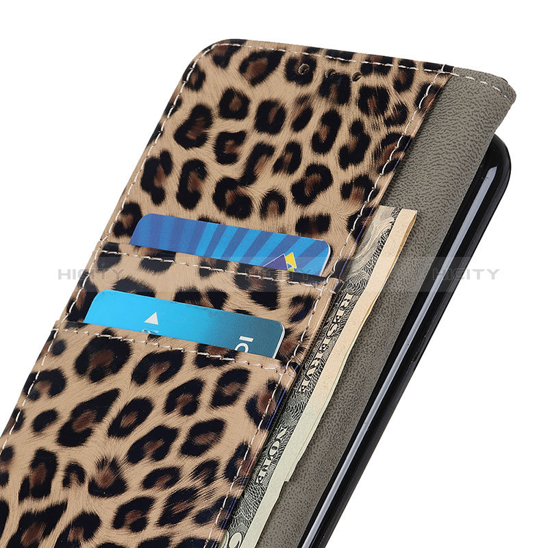 Funda de Cuero Cartera con Soporte Carcasa DY01 para Oppo A74 5G Marron