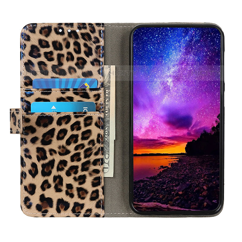 Funda de Cuero Cartera con Soporte Carcasa DY01 para Oppo A94 4G Marron