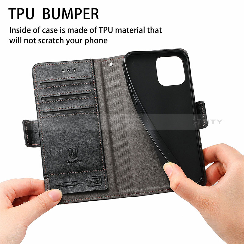 Funda de Cuero Cartera con Soporte Carcasa F03 para Apple iPhone 14 Pro Max