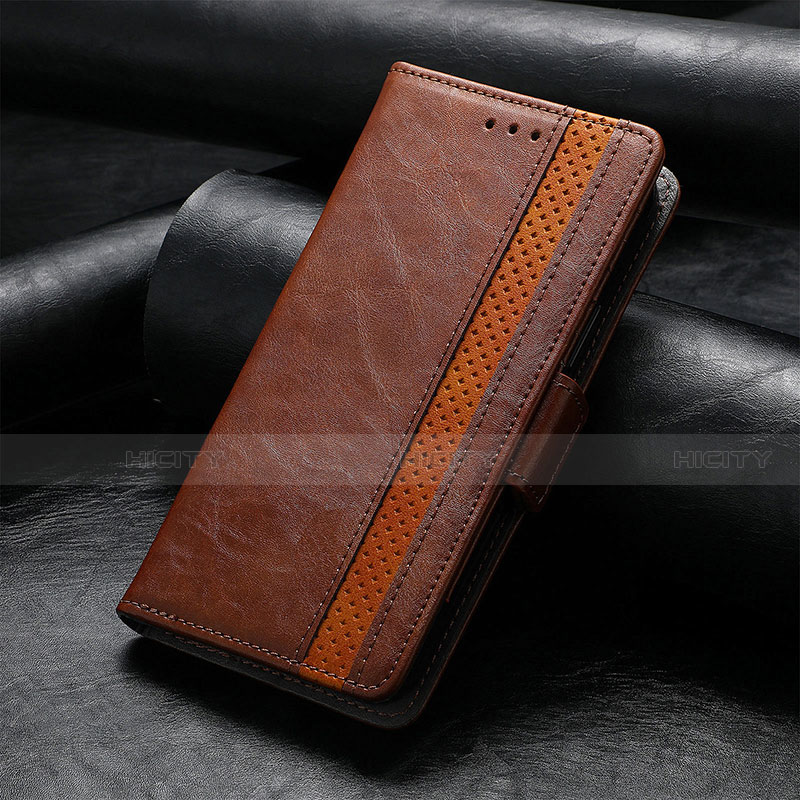 Funda de Cuero Cartera con Soporte Carcasa F04 para Apple iPhone 13 Mini Marron