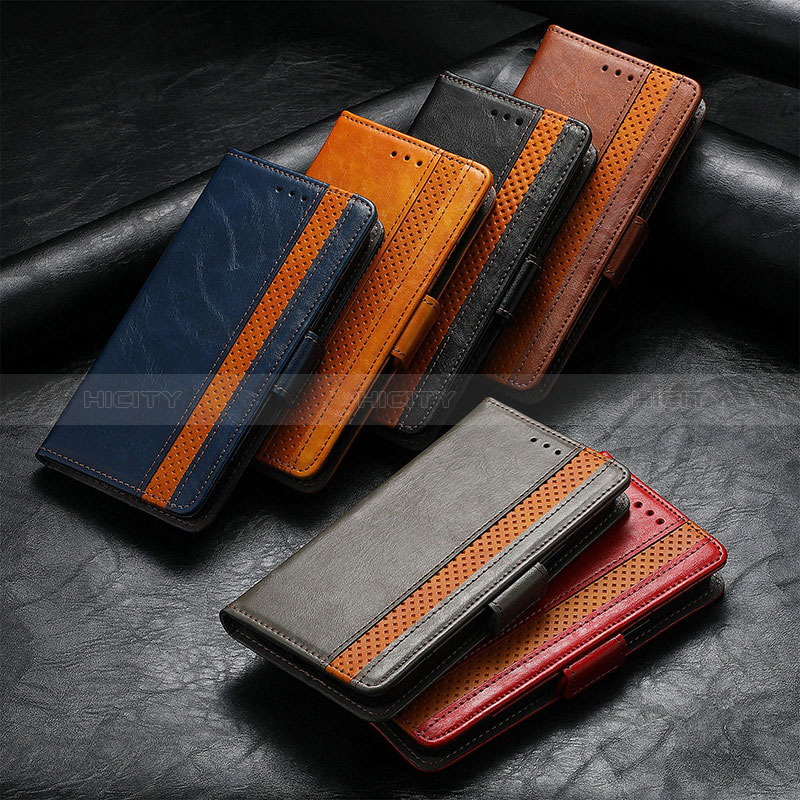 Funda de Cuero Cartera con Soporte Carcasa F04 para Apple iPhone 15