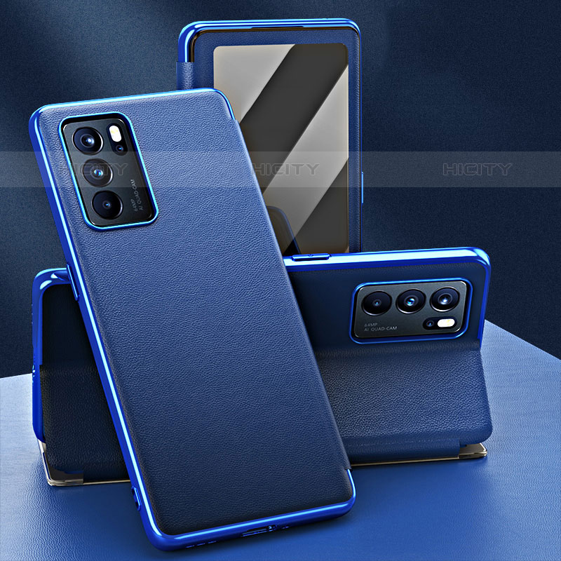 Funda de Cuero Cartera con Soporte Carcasa GS1 para Oppo Reno6 Pro 5G India