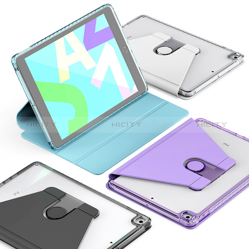 Funda de Cuero Cartera con Soporte Carcasa H01 para Apple iPad 10.2 (2019)