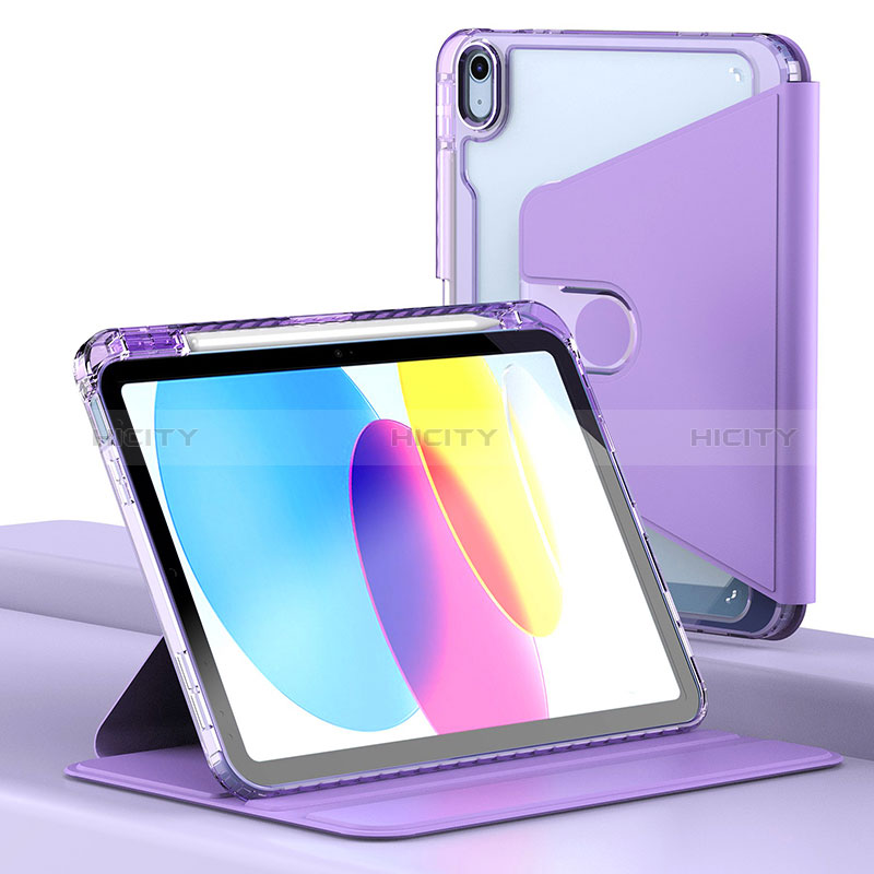 Funda de Cuero Cartera con Soporte Carcasa H01 para Apple iPad 10.9 (2022)