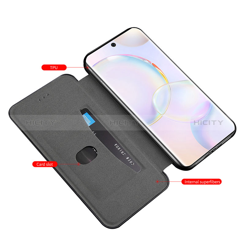 Funda de Cuero Cartera con Soporte Carcasa H01D para Huawei Nova 9