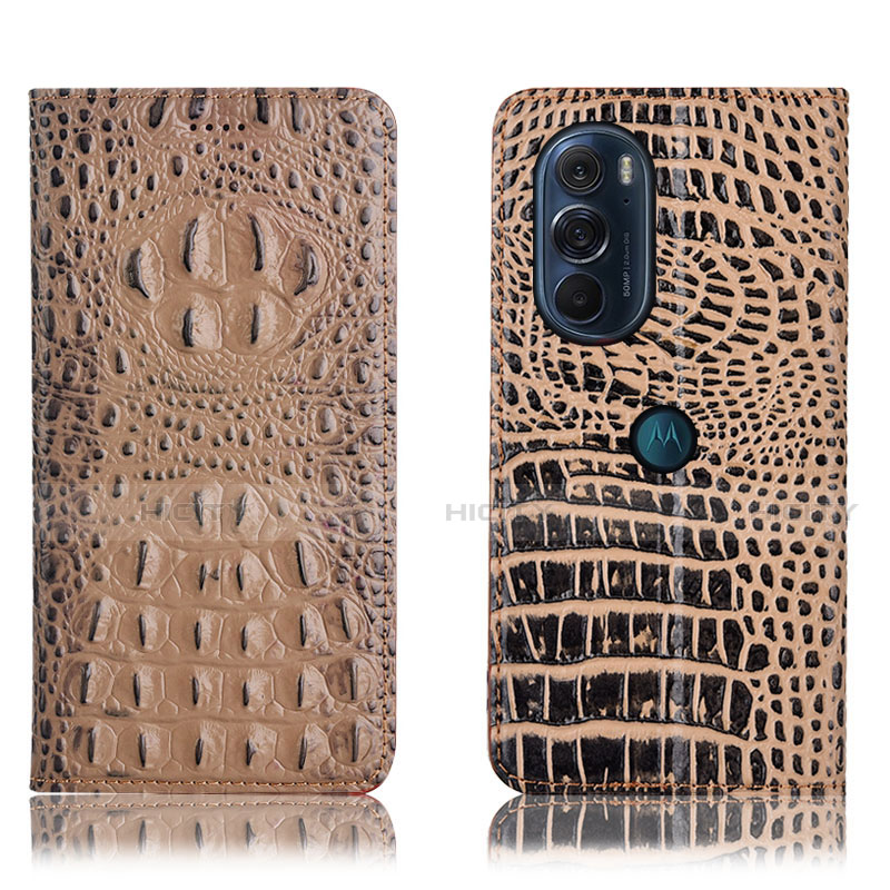 Funda de Cuero Cartera con Soporte Carcasa H01P para Motorola Moto Edge 30 Pro 5G