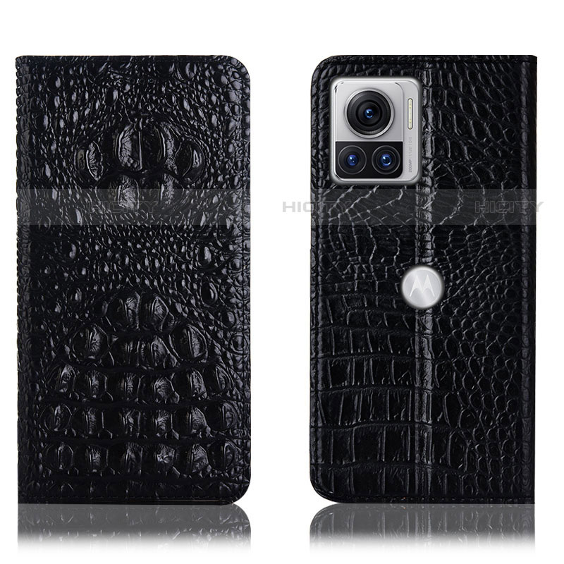 Funda de Cuero Cartera con Soporte Carcasa H01P para Motorola Moto Edge 30 Ultra 5G