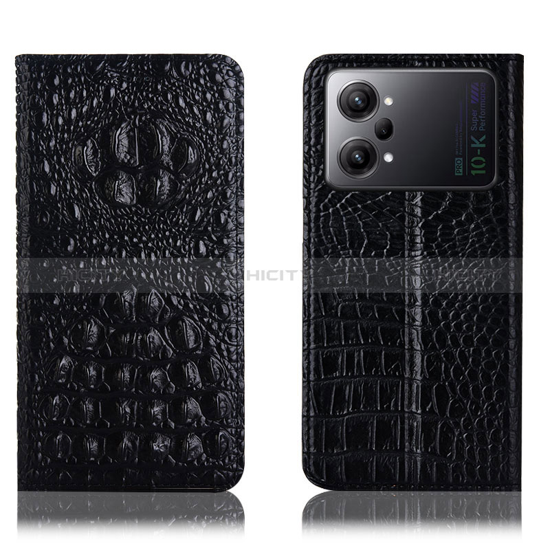 Funda de Cuero Cartera con Soporte Carcasa H01P para Oppo K10 Pro 5G Negro