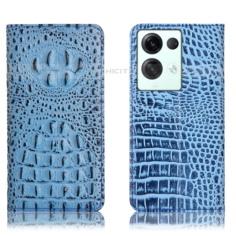 Funda de Cuero Cartera con Soporte Carcasa H01P para Oppo Reno8 Pro 5G