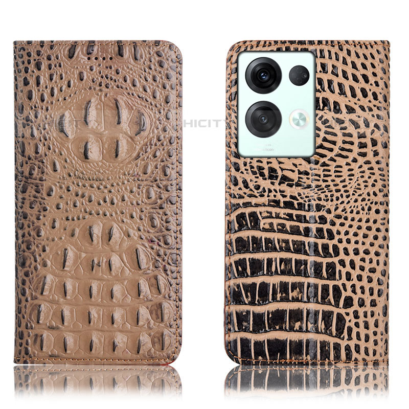 Funda de Cuero Cartera con Soporte Carcasa H01P para Oppo Reno8 Pro+ Plus 5G