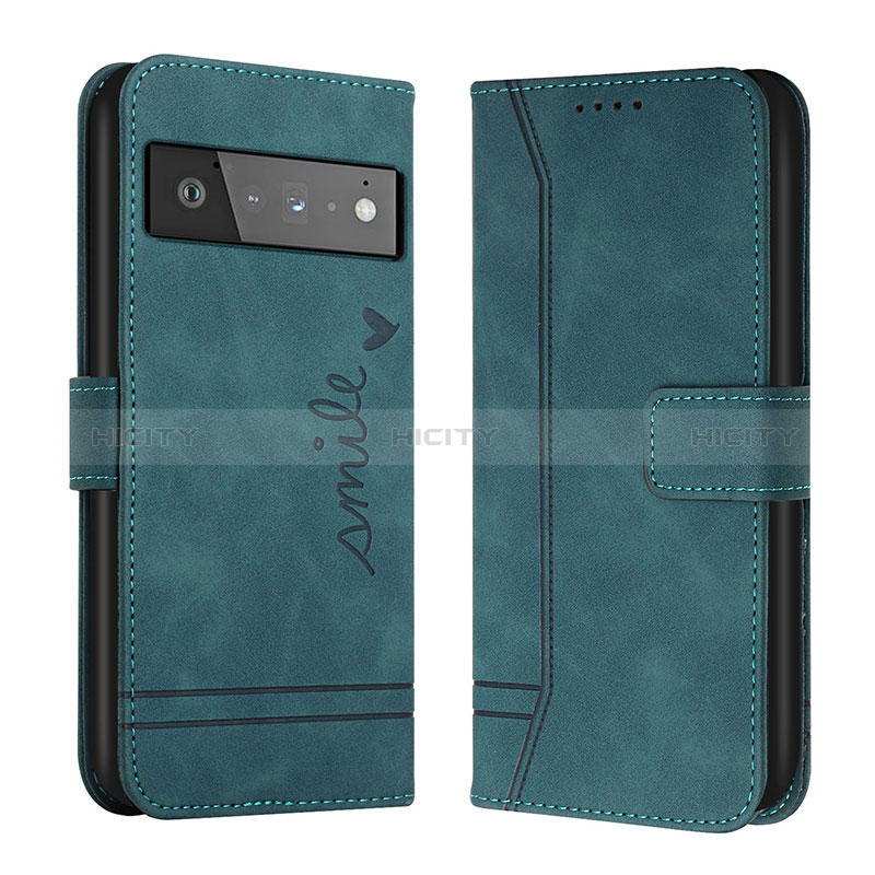 Funda de Cuero Cartera con Soporte Carcasa H01X para Google Pixel 6 5G