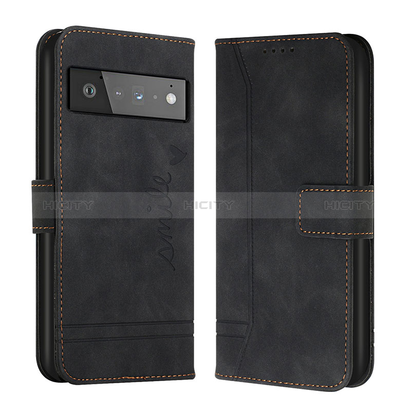 Funda de Cuero Cartera con Soporte Carcasa H01X para Google Pixel 6 5G