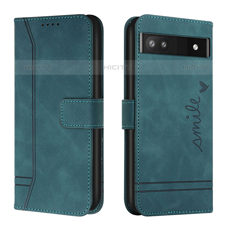 Funda de Cuero Cartera con Soporte Carcasa H01X para Google Pixel 6a 5G