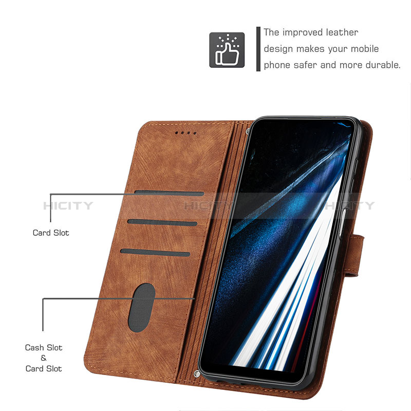 Funda de Cuero Cartera con Soporte Carcasa H01X para Huawei Honor 70 Lite 5G