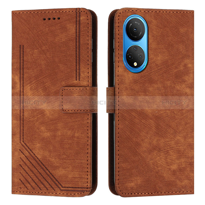 Funda de Cuero Cartera con Soporte Carcasa H01X para Huawei Honor X7