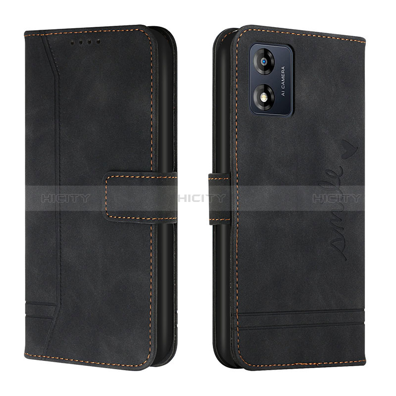 Funda de Cuero Cartera con Soporte Carcasa H01X para Motorola Moto E13