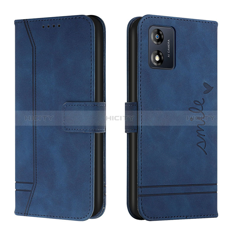 Funda de Cuero Cartera con Soporte Carcasa H01X para Motorola Moto E13