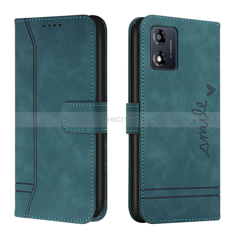 Funda de Cuero Cartera con Soporte Carcasa H01X para Motorola Moto E13