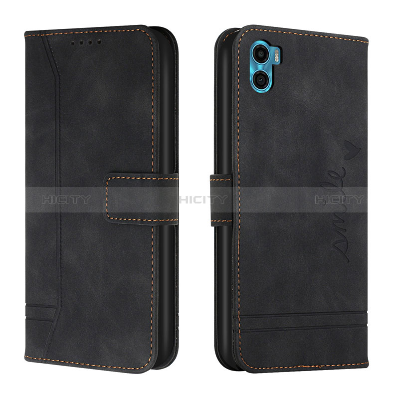 Funda de Cuero Cartera con Soporte Carcasa H01X para Motorola Moto E22S