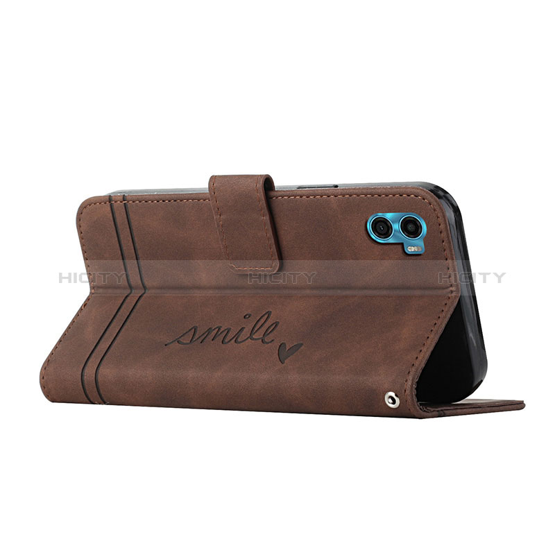 Funda de Cuero Cartera con Soporte Carcasa H01X para Motorola Moto E32 India