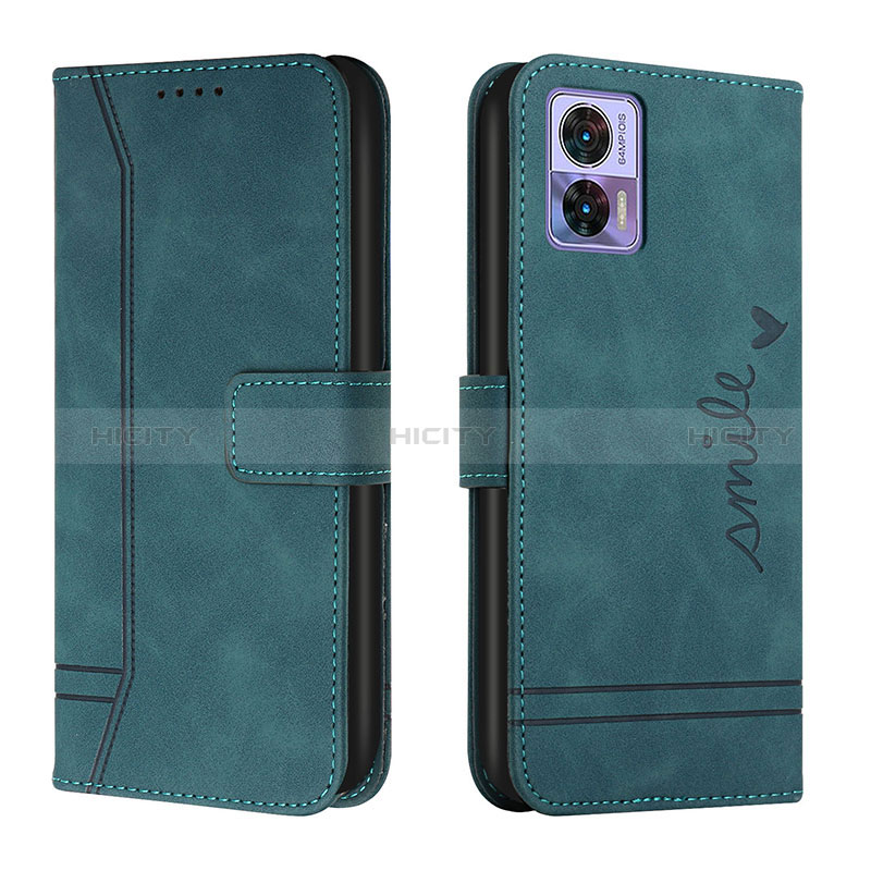 Funda de Cuero Cartera con Soporte Carcasa H01X para Motorola Moto Edge 30 Lite 5G