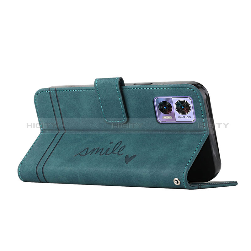 Funda de Cuero Cartera con Soporte Carcasa H01X para Motorola Moto Edge 30 Lite 5G