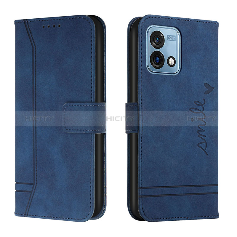 Funda de Cuero Cartera con Soporte Carcasa H01X para Motorola Moto G Stylus (2023) 4G Azul