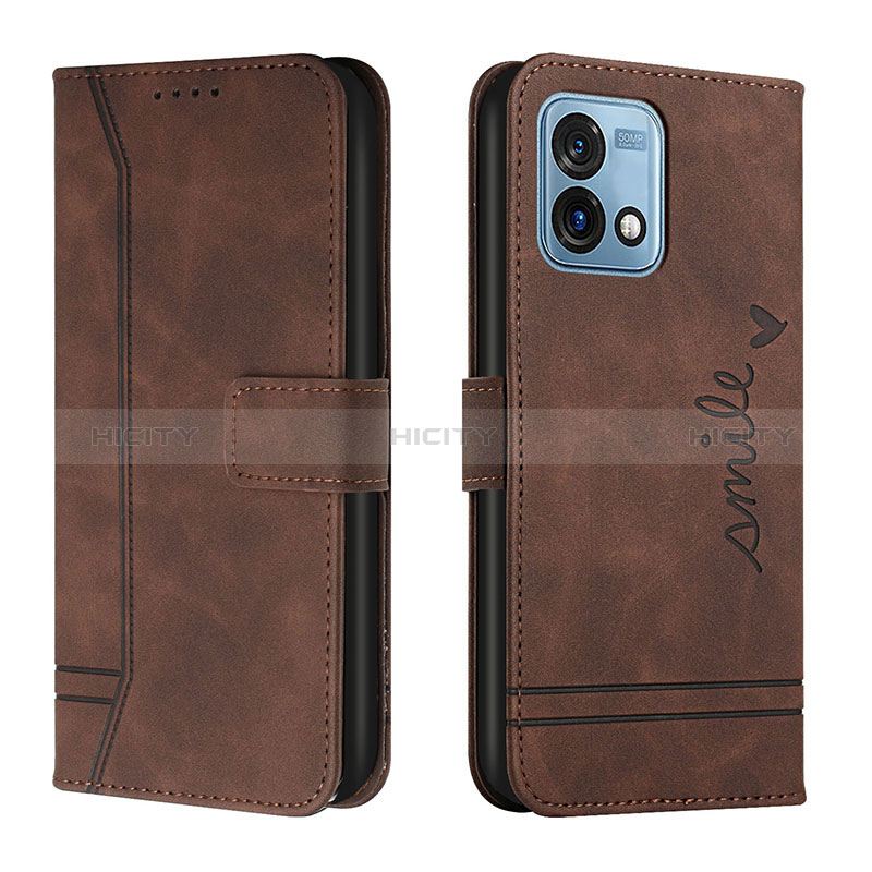 Funda de Cuero Cartera con Soporte Carcasa H01X para Motorola Moto G Stylus (2023) 5G Marron