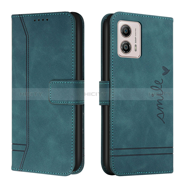 Funda de Cuero Cartera con Soporte Carcasa H01X para Motorola Moto G53y 5G