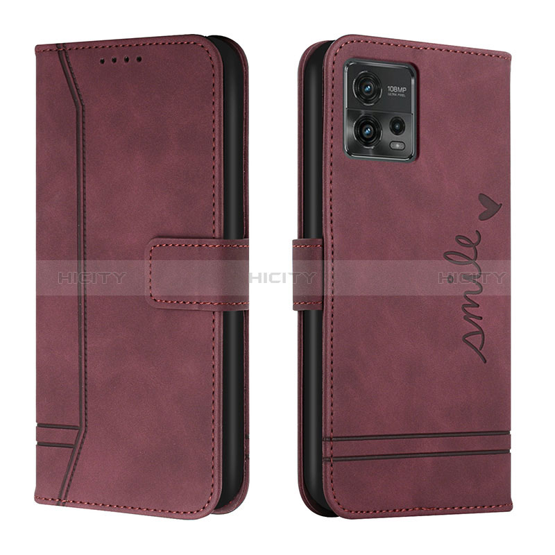 Funda de Cuero Cartera con Soporte Carcasa H01X para Motorola Moto G72