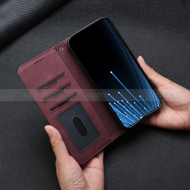 Funda de Cuero Cartera con Soporte Carcasa H01X para Motorola Moto G73 5G