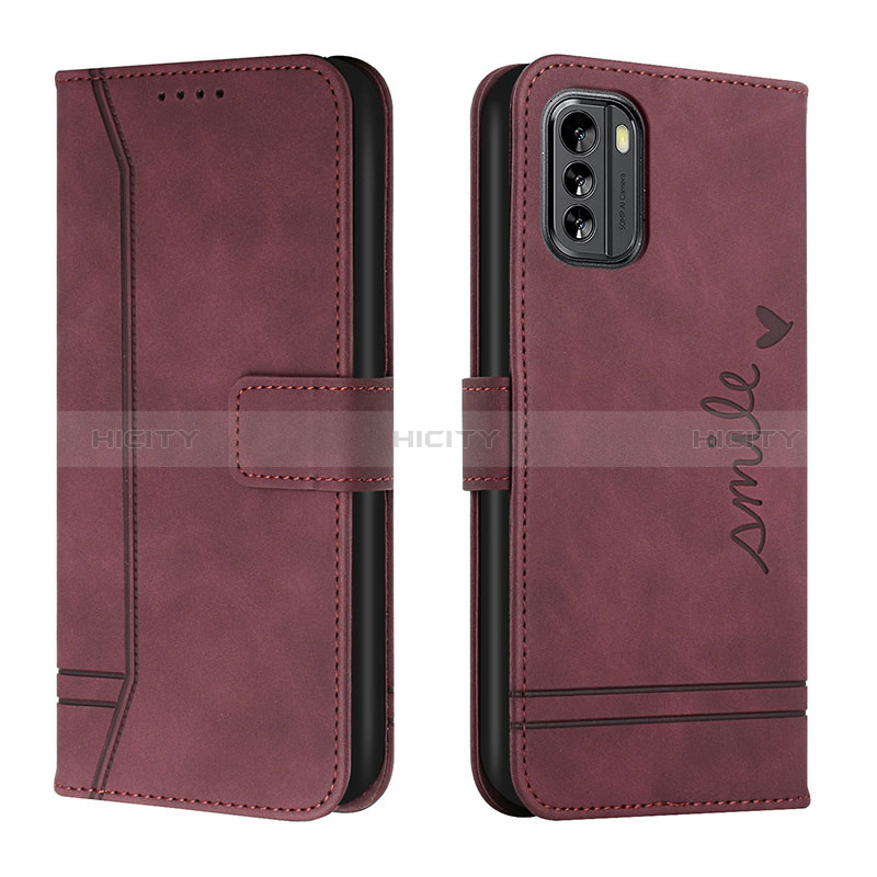 Funda de Cuero Cartera con Soporte Carcasa H01X para Nokia G60 5G