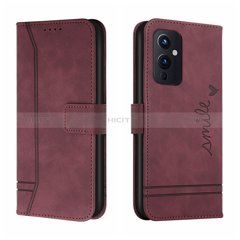 Funda de Cuero Cartera con Soporte Carcasa H01X para OnePlus 9 5G