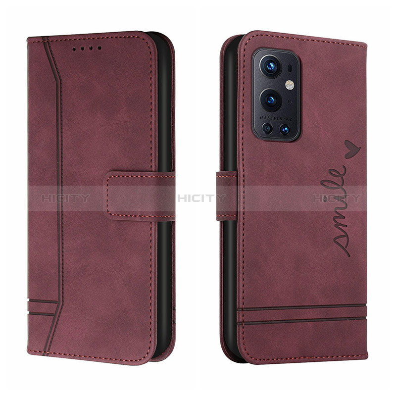 Funda de Cuero Cartera con Soporte Carcasa H01X para OnePlus 9 Pro 5G