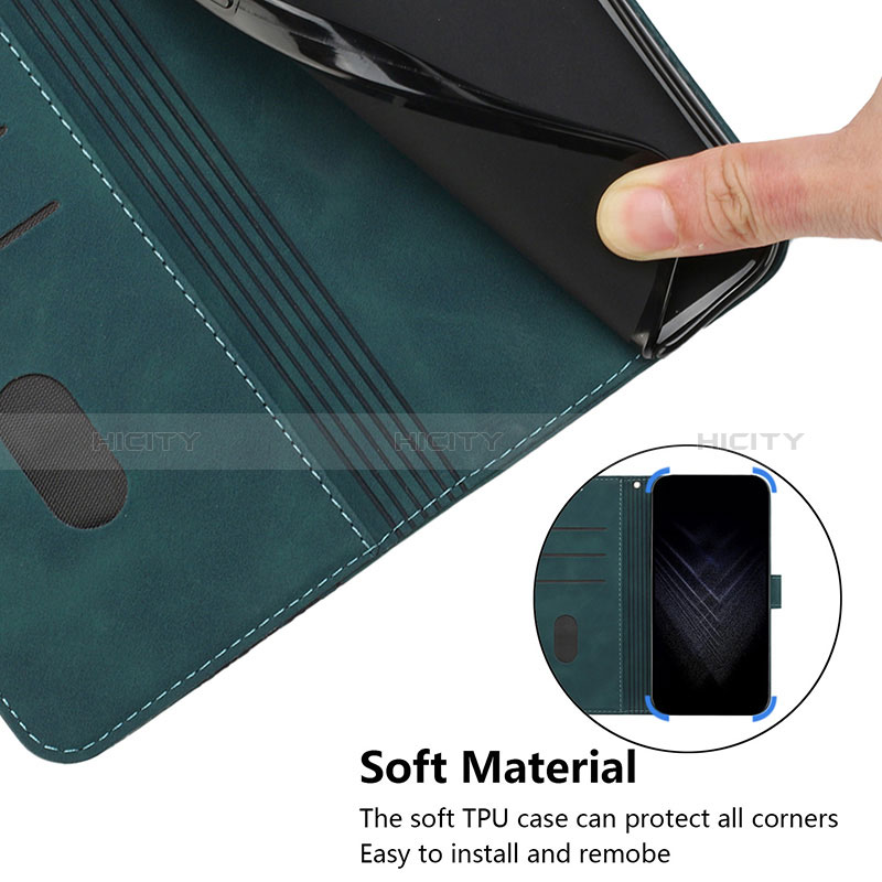 Funda de Cuero Cartera con Soporte Carcasa H01X para OnePlus 9RT 5G