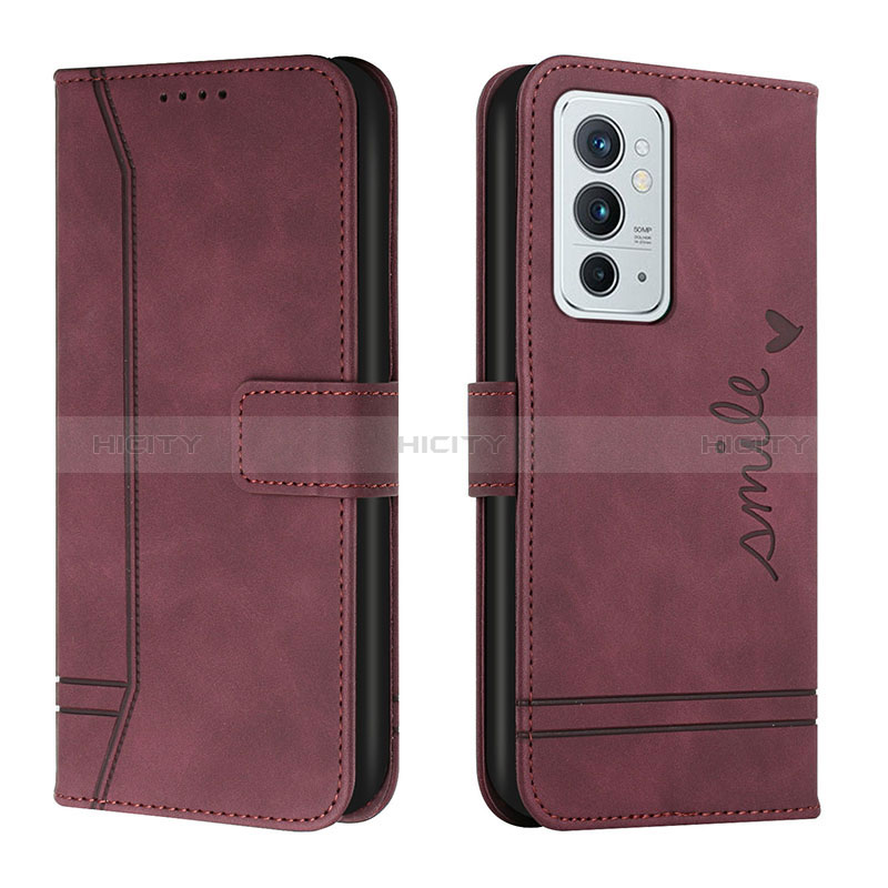 Funda de Cuero Cartera con Soporte Carcasa H01X para OnePlus 9RT 5G