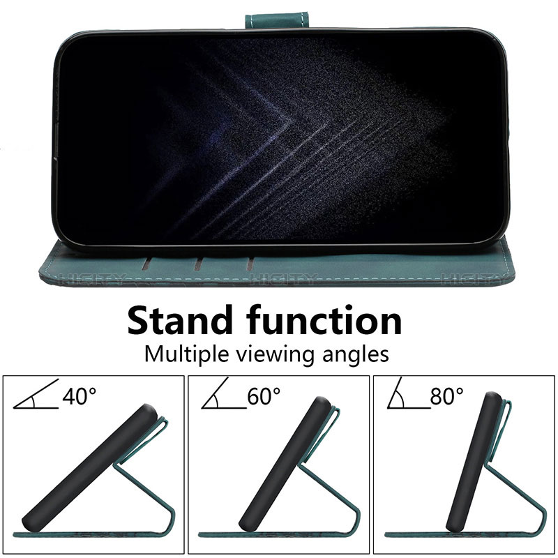 Funda de Cuero Cartera con Soporte Carcasa H01X para OnePlus 9RT 5G