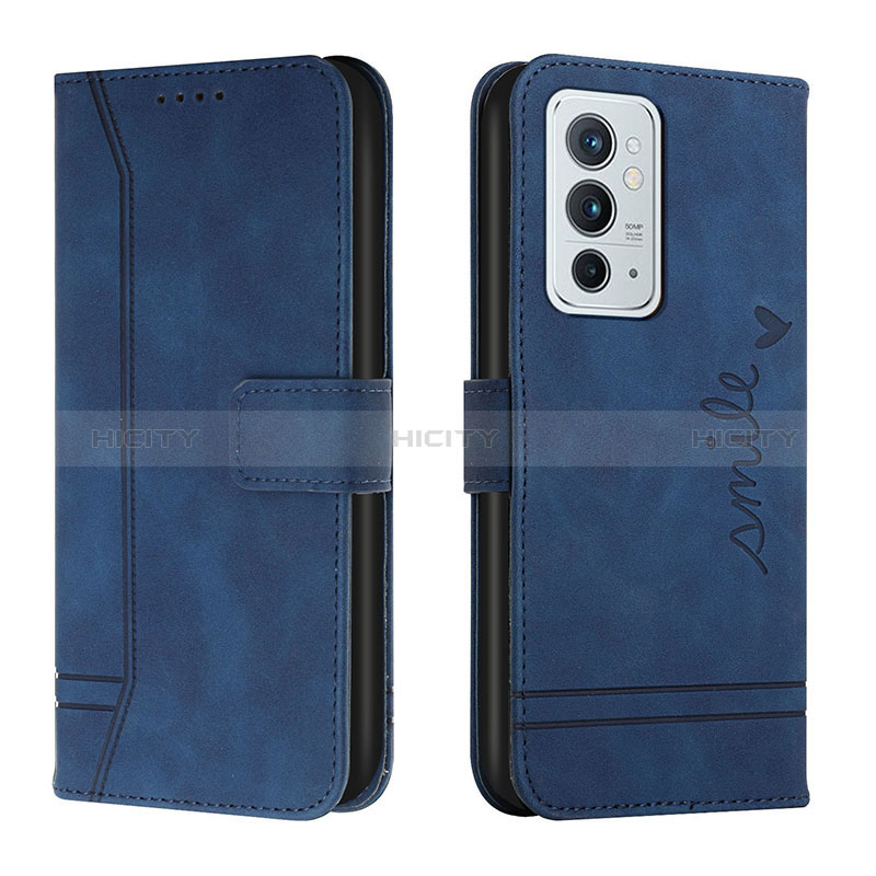 Funda de Cuero Cartera con Soporte Carcasa H01X para OnePlus 9RT 5G Azul