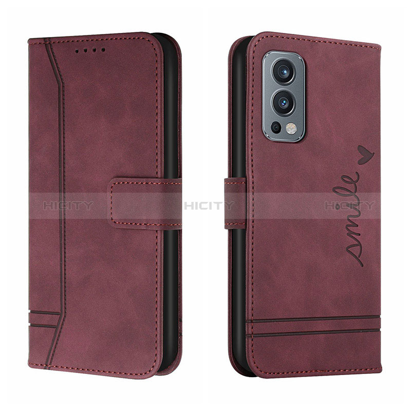 Funda de Cuero Cartera con Soporte Carcasa H01X para OnePlus Nord 2 5G