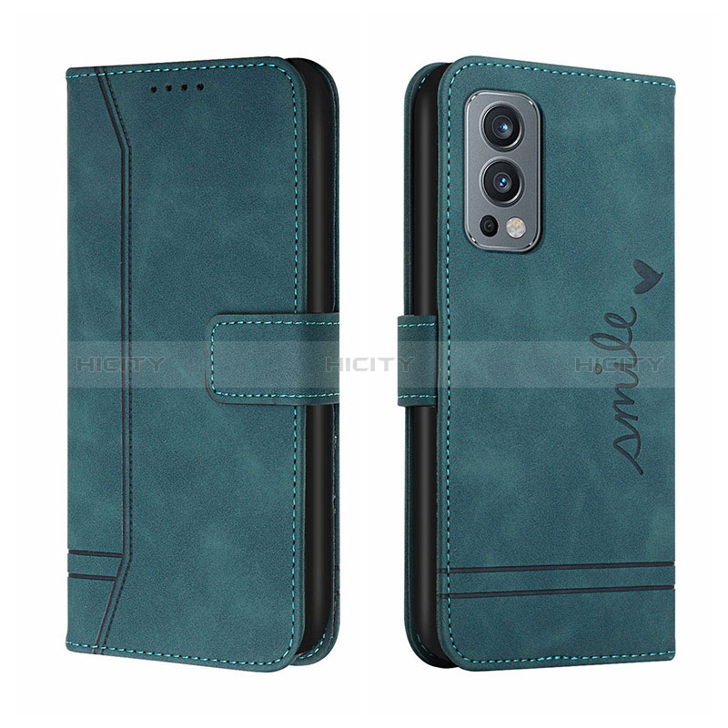 Funda de Cuero Cartera con Soporte Carcasa H01X para OnePlus Nord 2 5G