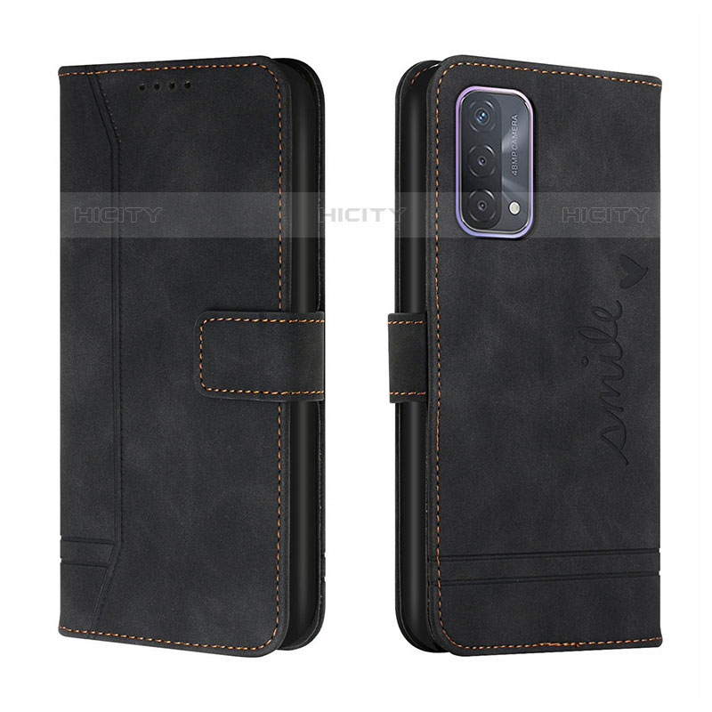 Funda de Cuero Cartera con Soporte Carcasa H01X para Oppo A74 4G