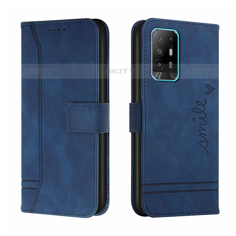 Funda de Cuero Cartera con Soporte Carcasa H01X para Oppo A94 5G