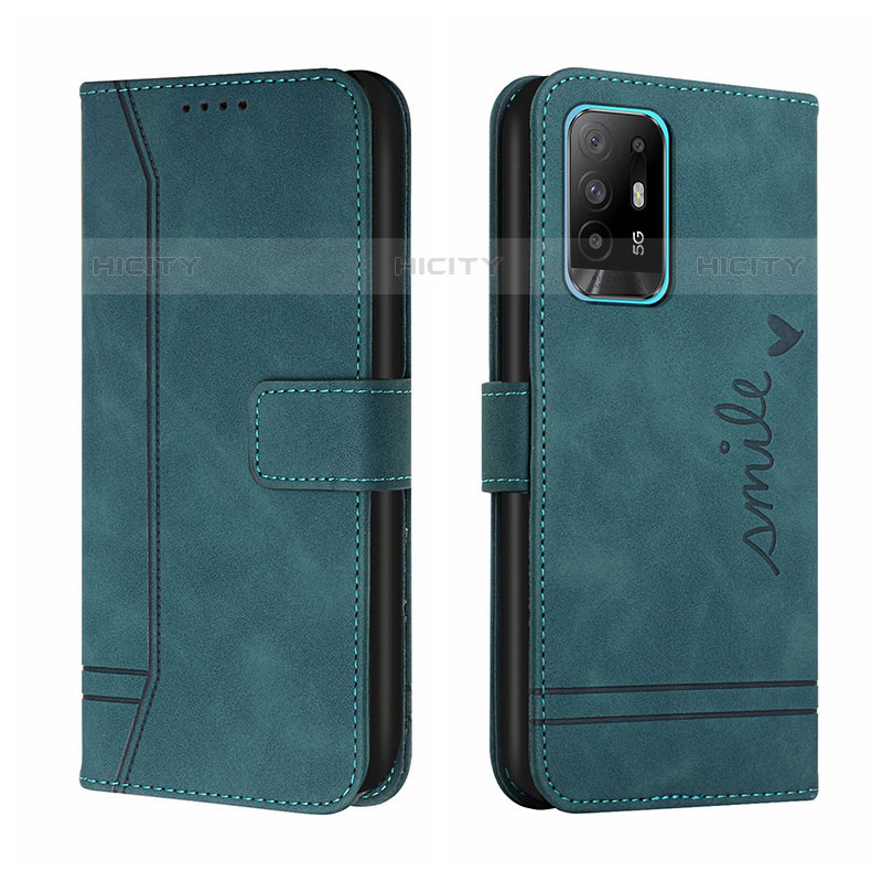 Funda de Cuero Cartera con Soporte Carcasa H01X para Oppo A94 5G