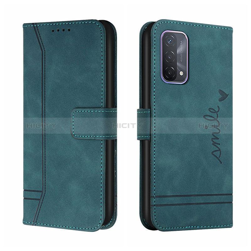 Funda de Cuero Cartera con Soporte Carcasa H01X para Oppo F19