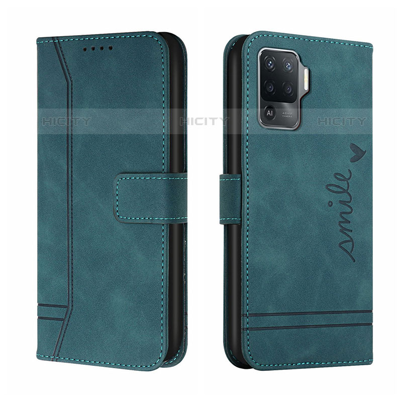 Funda de Cuero Cartera con Soporte Carcasa H01X para Oppo F19 Pro