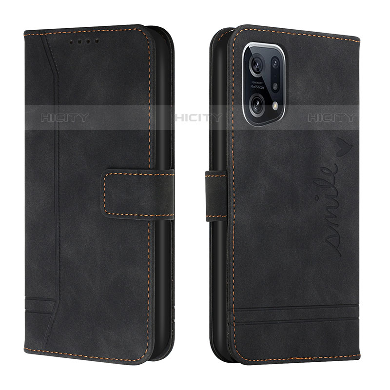 Funda de Cuero Cartera con Soporte Carcasa H01X para Oppo Find X5 Pro 5G