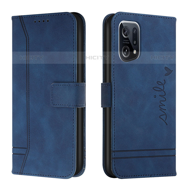 Funda de Cuero Cartera con Soporte Carcasa H01X para Oppo Find X5 Pro 5G